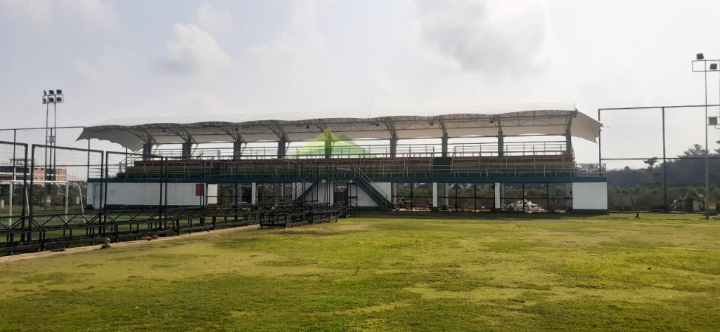 Dự án thiết kế thi công mái che sân bóng Trảng Bom Đồng Nai